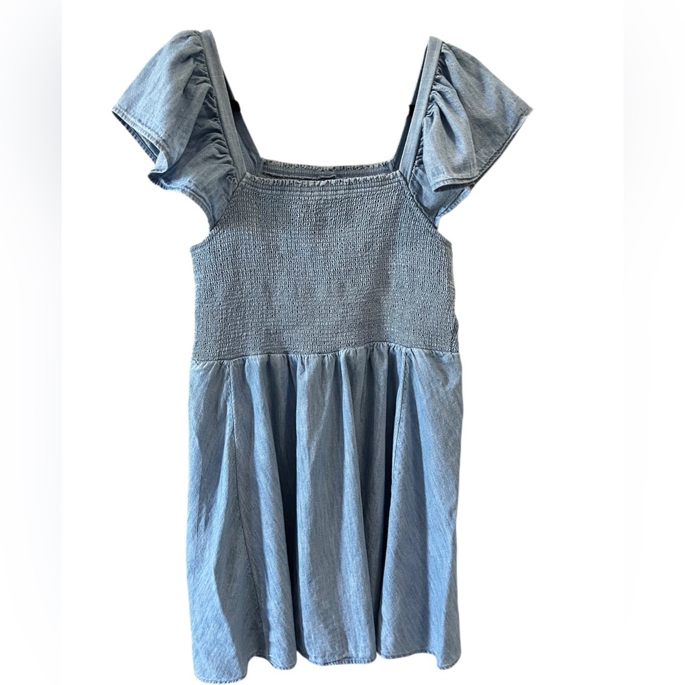 Old Navy Chambray Blue‎ Jean Dress medium